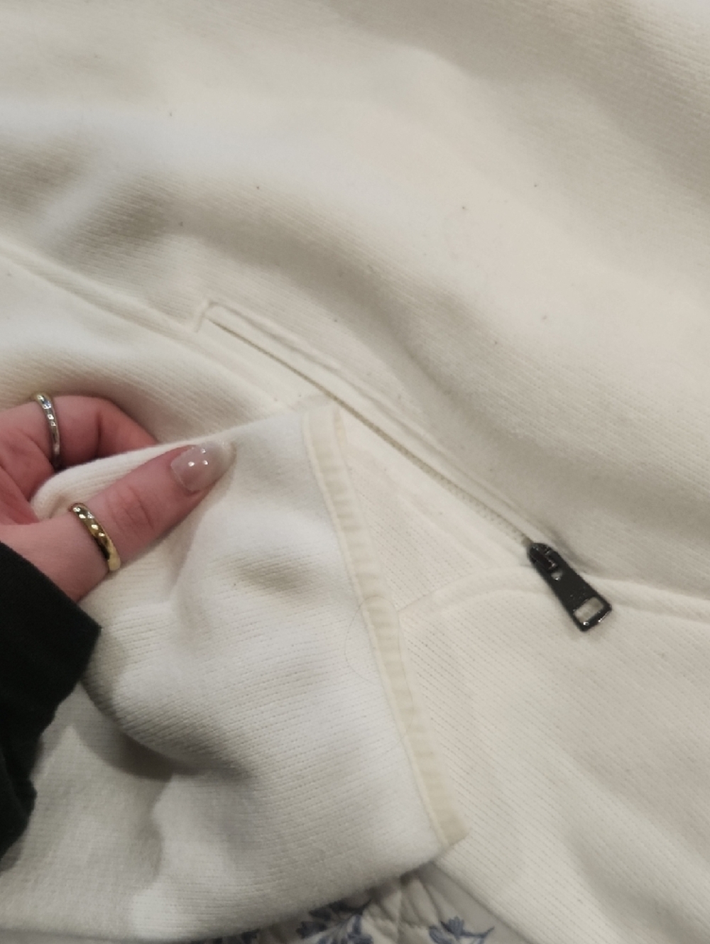 Andrew Marc Cream Teddy Jacket with Funnel Neck - Picture 2 of 6